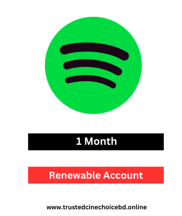 Spotify Premium For 1 Month Account BD